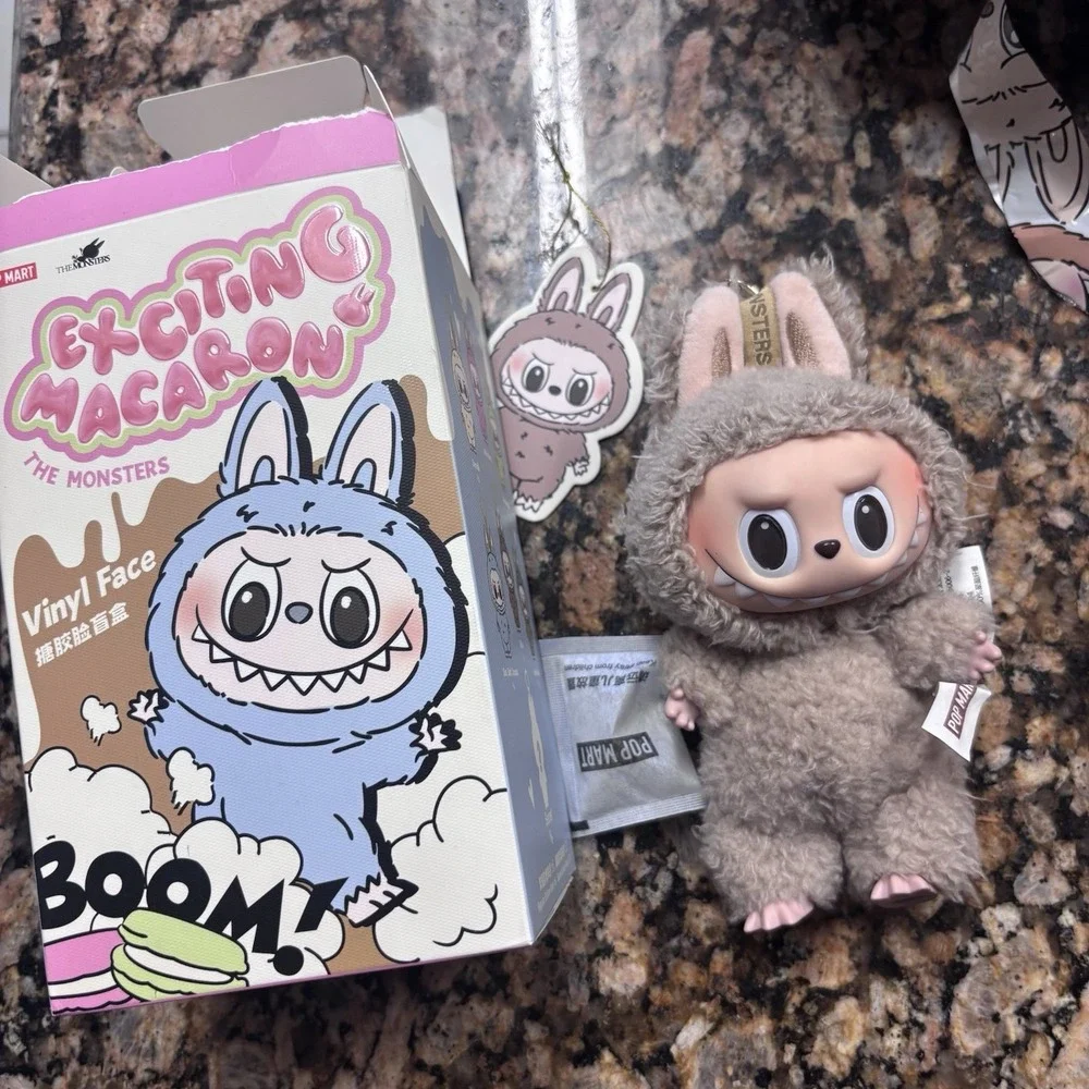 Popmart Labubu THE MONSTERS Exciting Macaron - Toffee